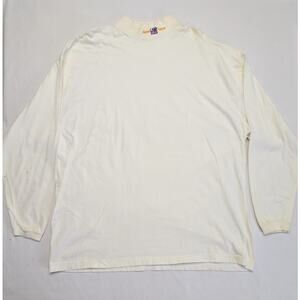 Vintage LSU National Classic Shirt Mock Neck White Long Sleeve 2000s Mens XL Tee